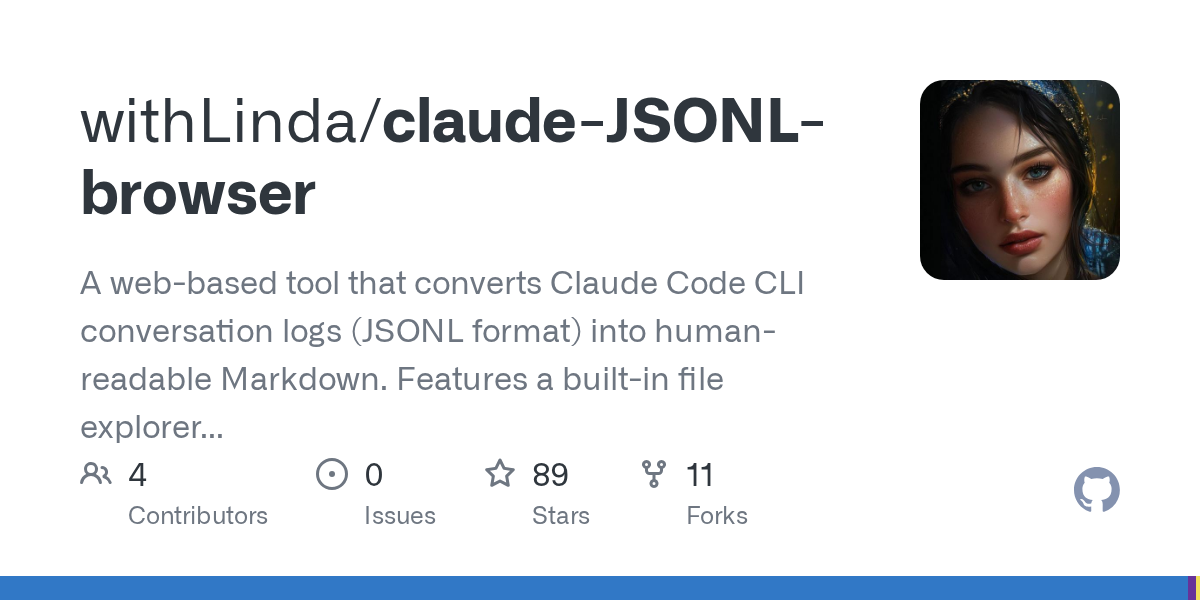 Claude Jsonl Browser — Documentation skill for Claude Code