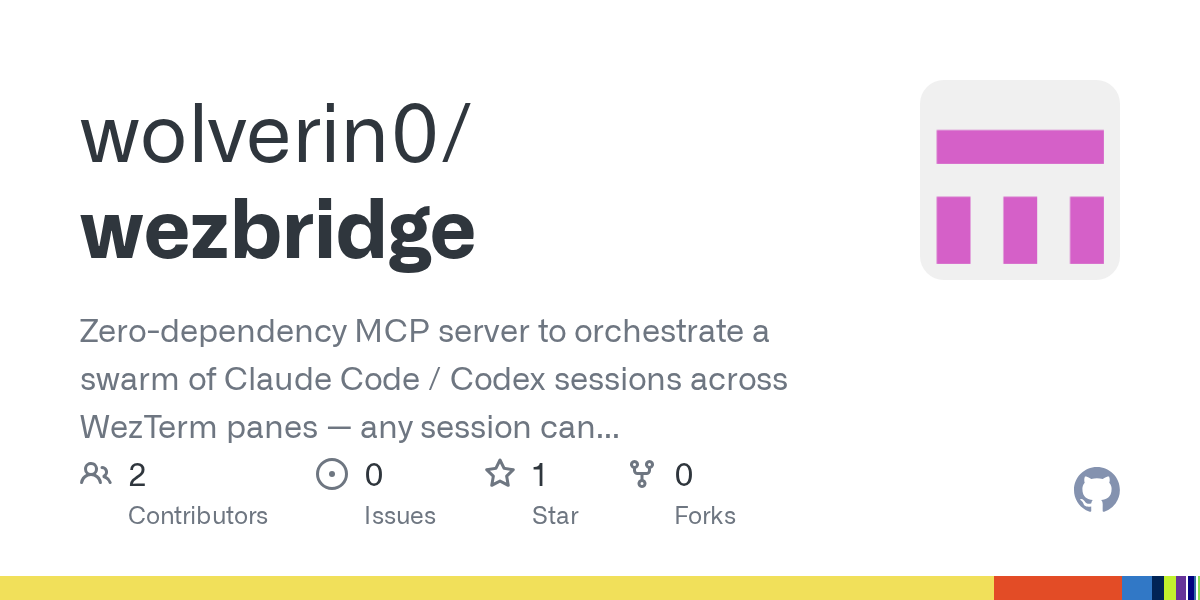 Wezbridge — Development skill for Claude Code