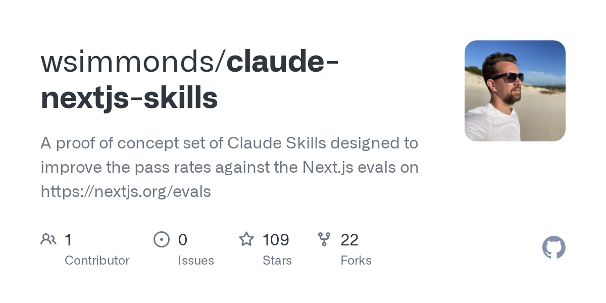 Next.js Evals Skills — Testing skill for Claude Code