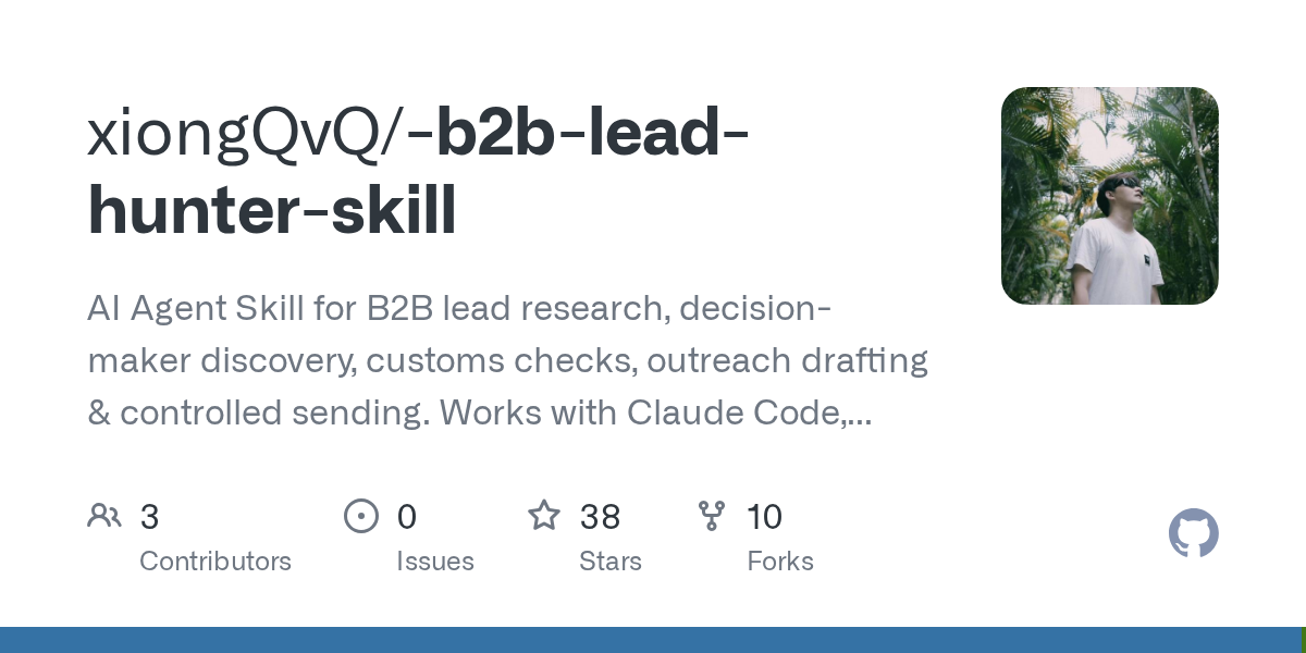 B2b Lead Hunter Skill — AI skill for Claude Code