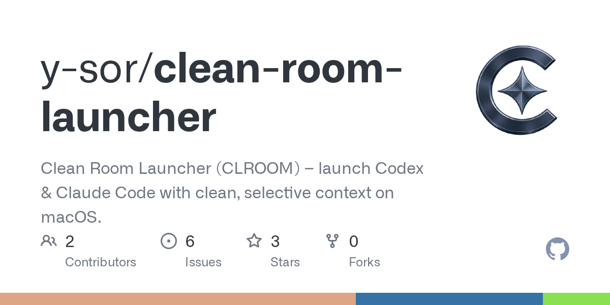Clean Room Launcher — Development skill for Claude Code