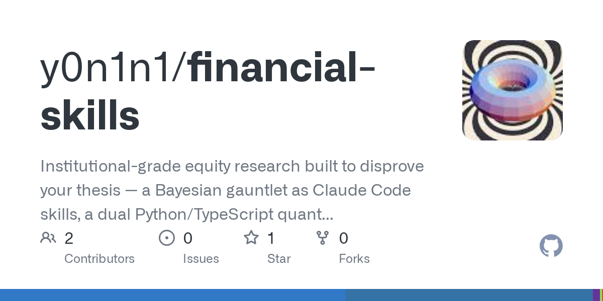 Financial Skills — Development skill for Claude Code