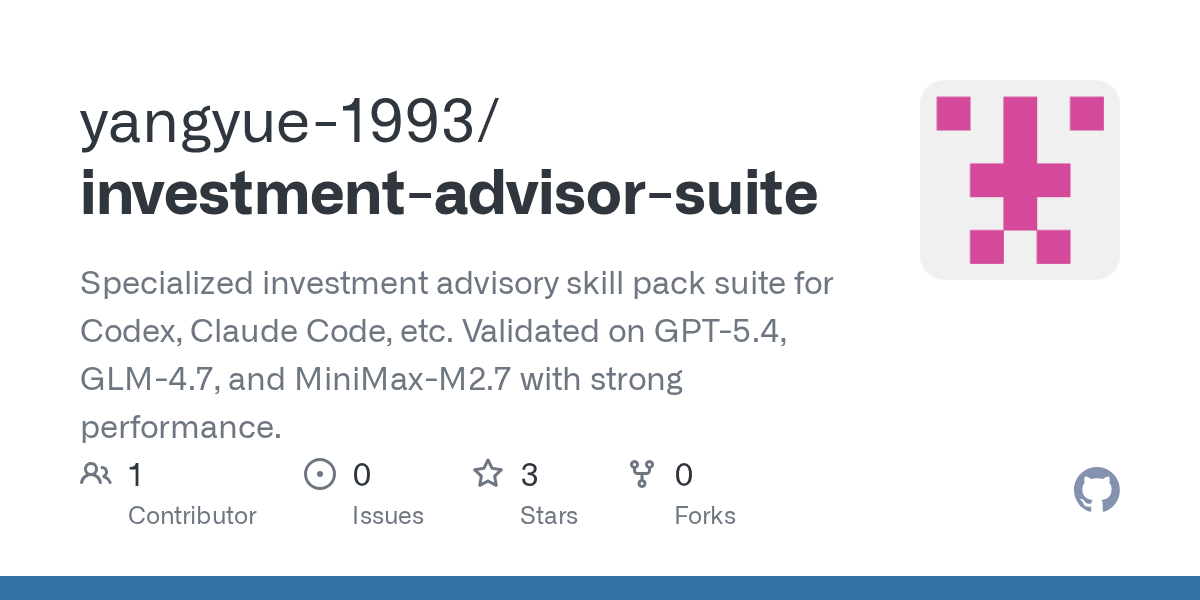 Investment Advisor Suite — AI skill for Claude Code