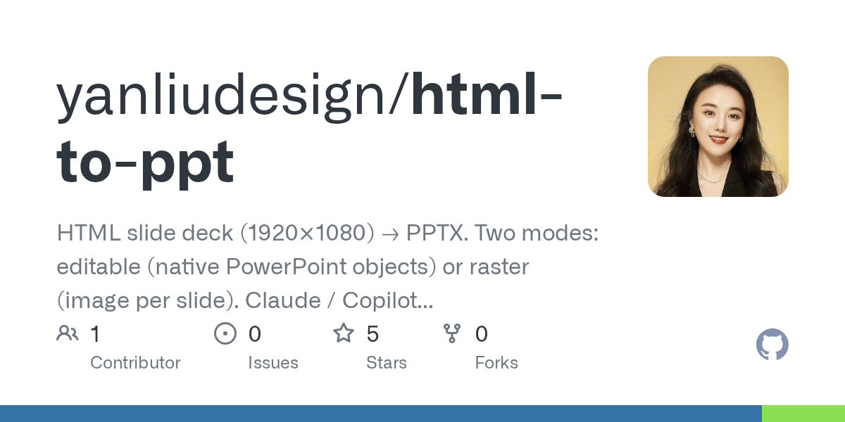 HTML To Ppt — Development skill for Claude Code
