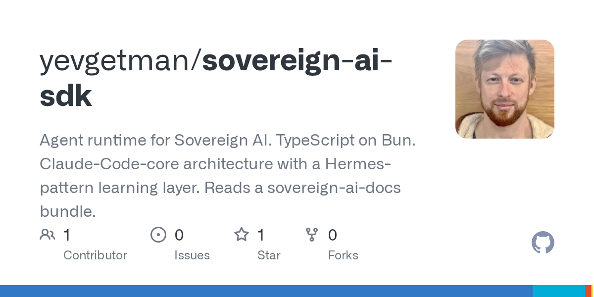 Sovereign AI SDK — AI skill for Claude Code