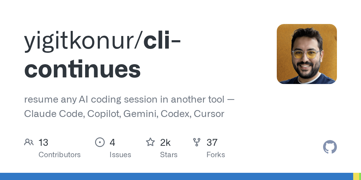 CLI Continues — AI skill for Claude Code