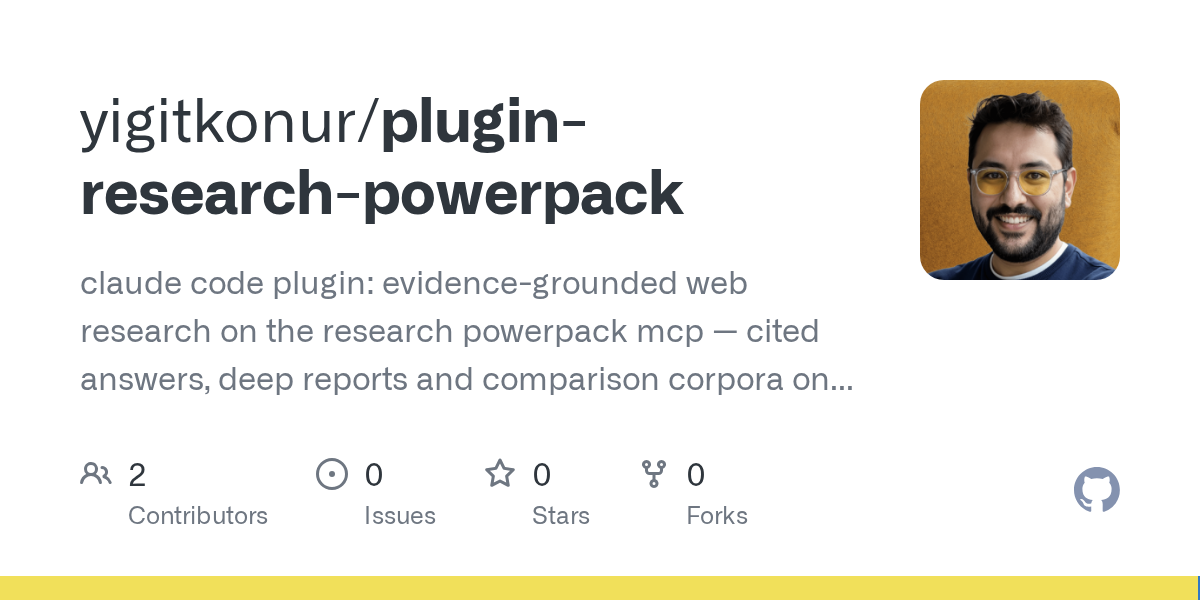 Plugin Research Powerpack — Development skill for Claude Code