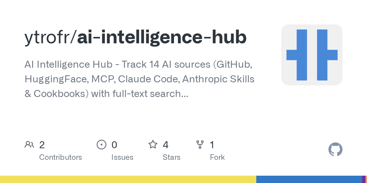 AI Intelligence Hub — AI skill for Claude Code