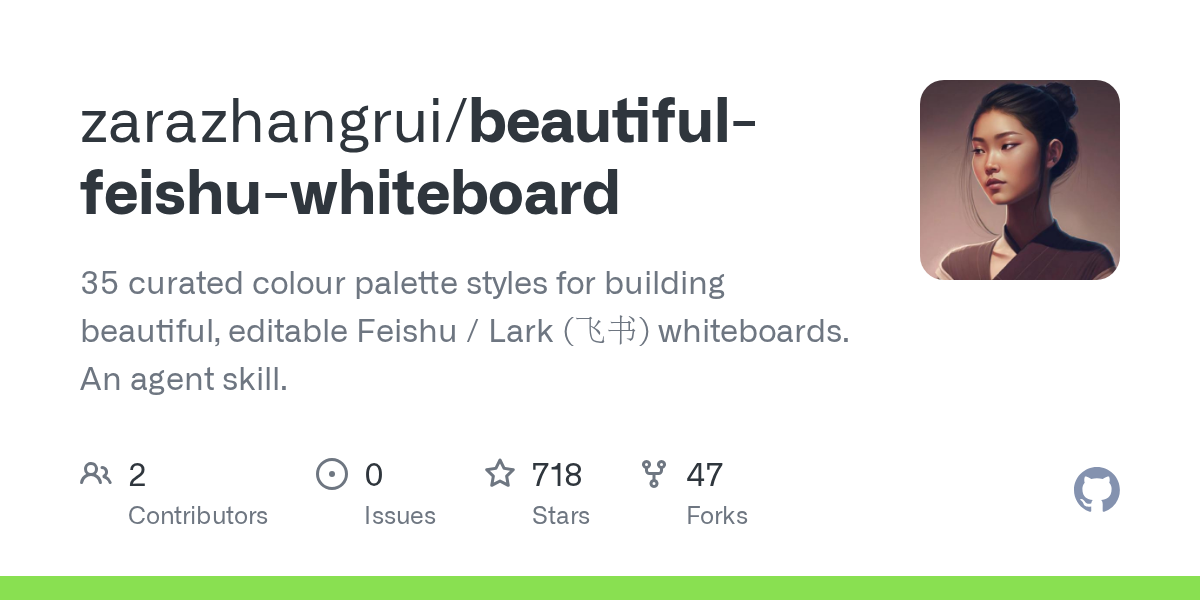Beautiful Feishu Whiteboard — Development skill for Claude Code