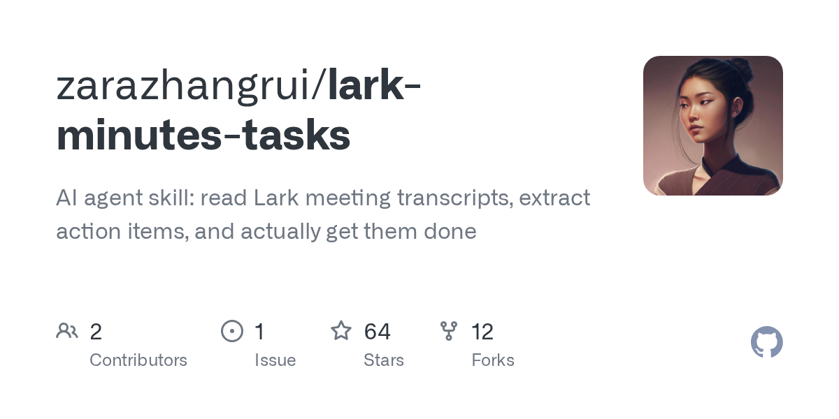 Lark Minutes Tasks — AI skill for Claude Code