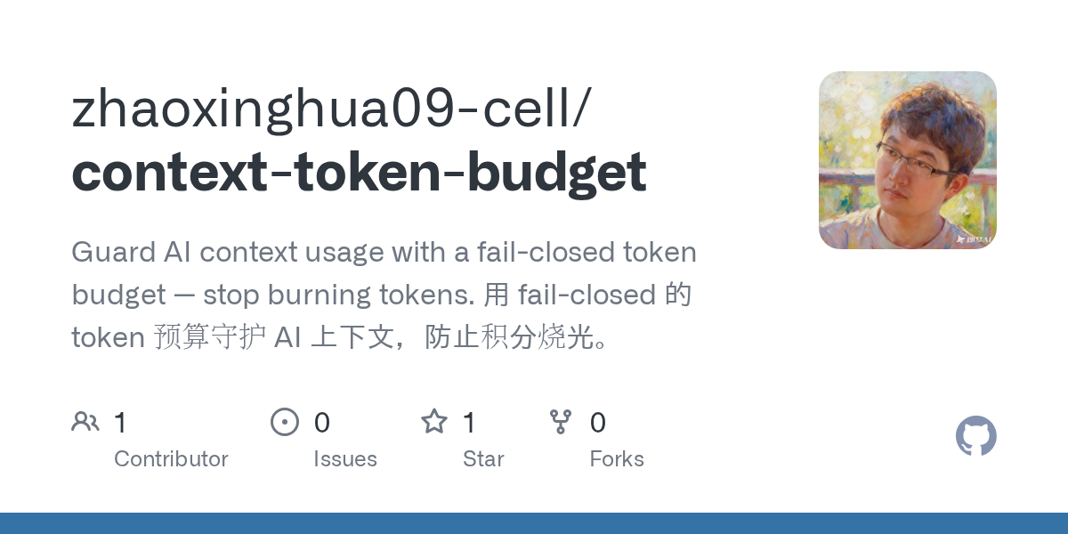 Context Token Budget — AI skill for Claude Code