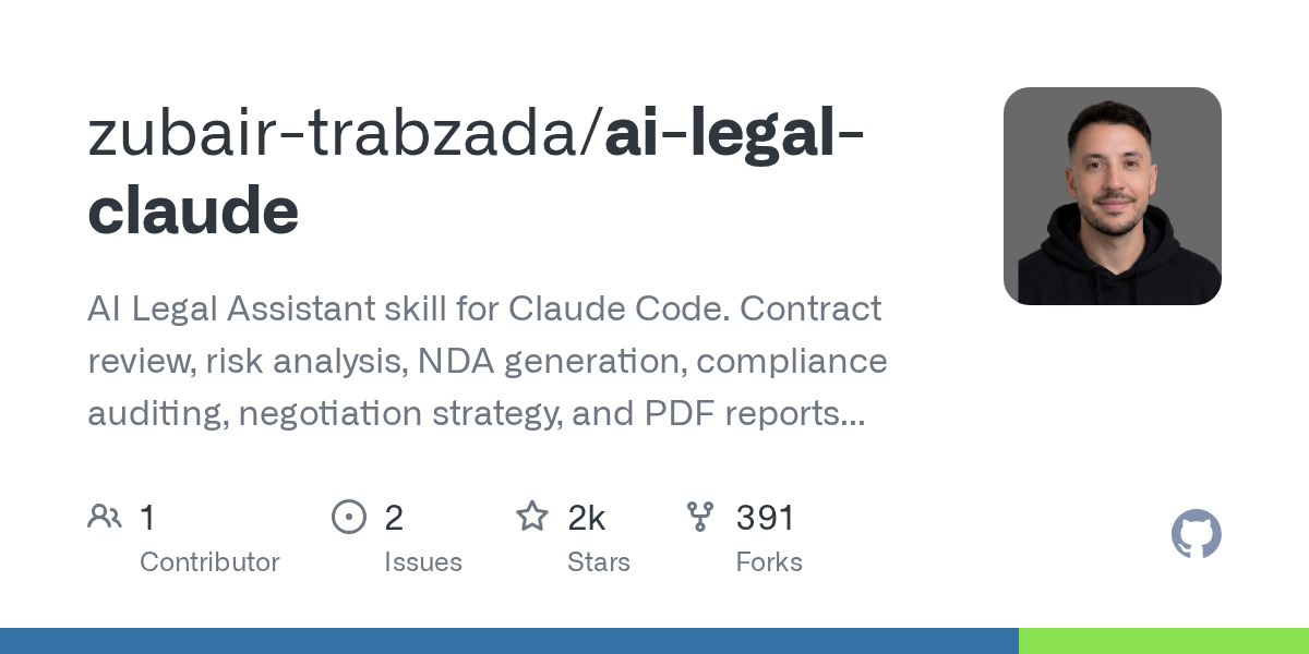Legal Clauses — Research agent for Claude Code