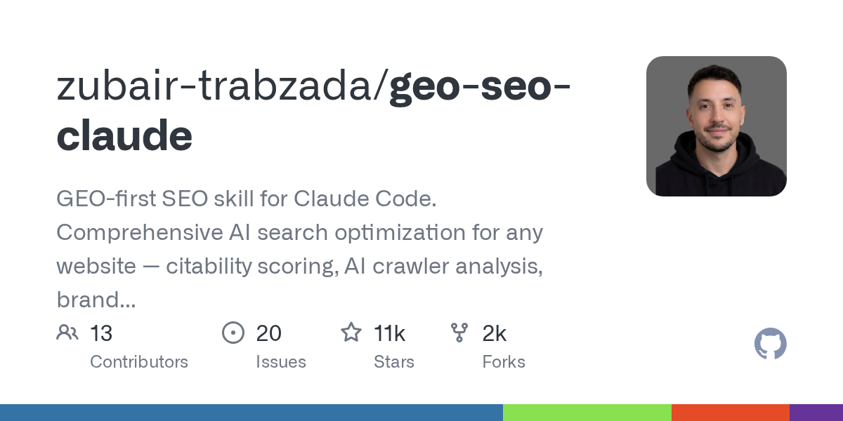 Geo SEO Claude — AI skill for Claude Code